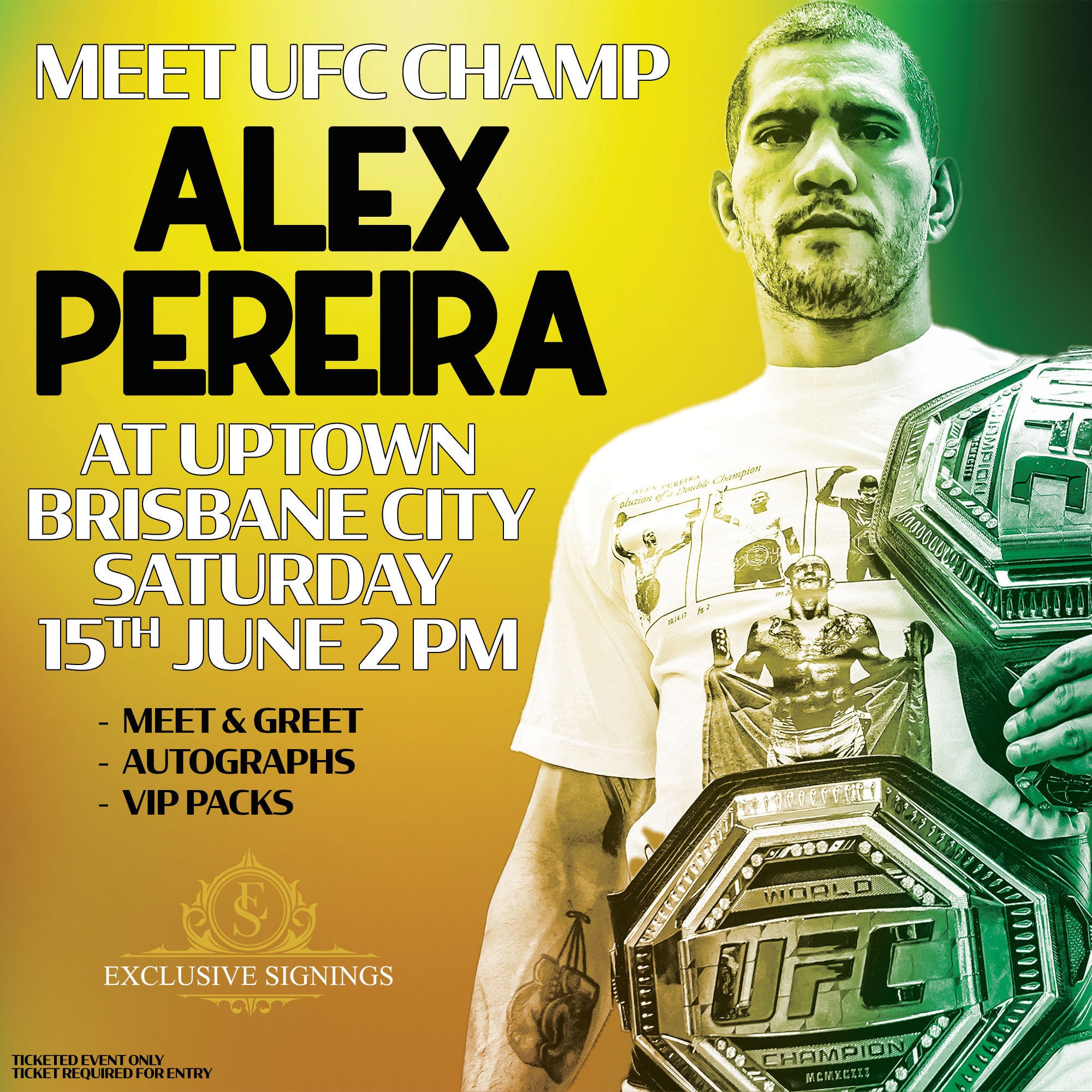 An Unforgettable Day with UFC Star Alex Pereira at Exclusive Signings