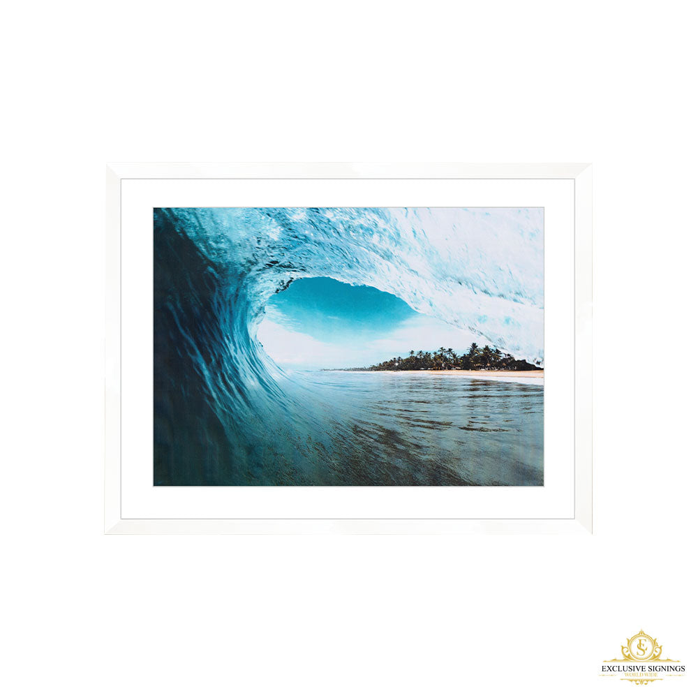 Green Room Print Large Black Framed