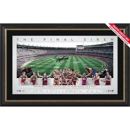 Brisbane Lions 2024 Premiers Signed Panoramic