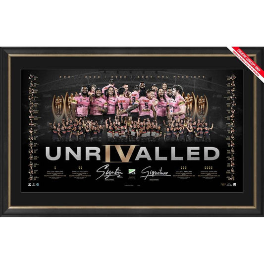 Pre Order Penrith Panthers 2024 Premiers Dual Signed Lithograph