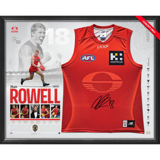 AFL – Matt Rowell 2025 Brownlow Medal Signed Guernsey