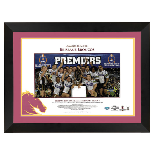 Brisbane Broncos 2006 Premiers Team Print Framed