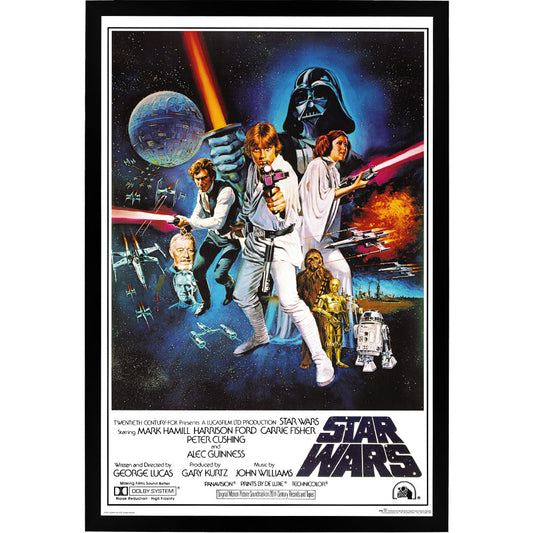 Star Wars - A New Hope Poster Framed