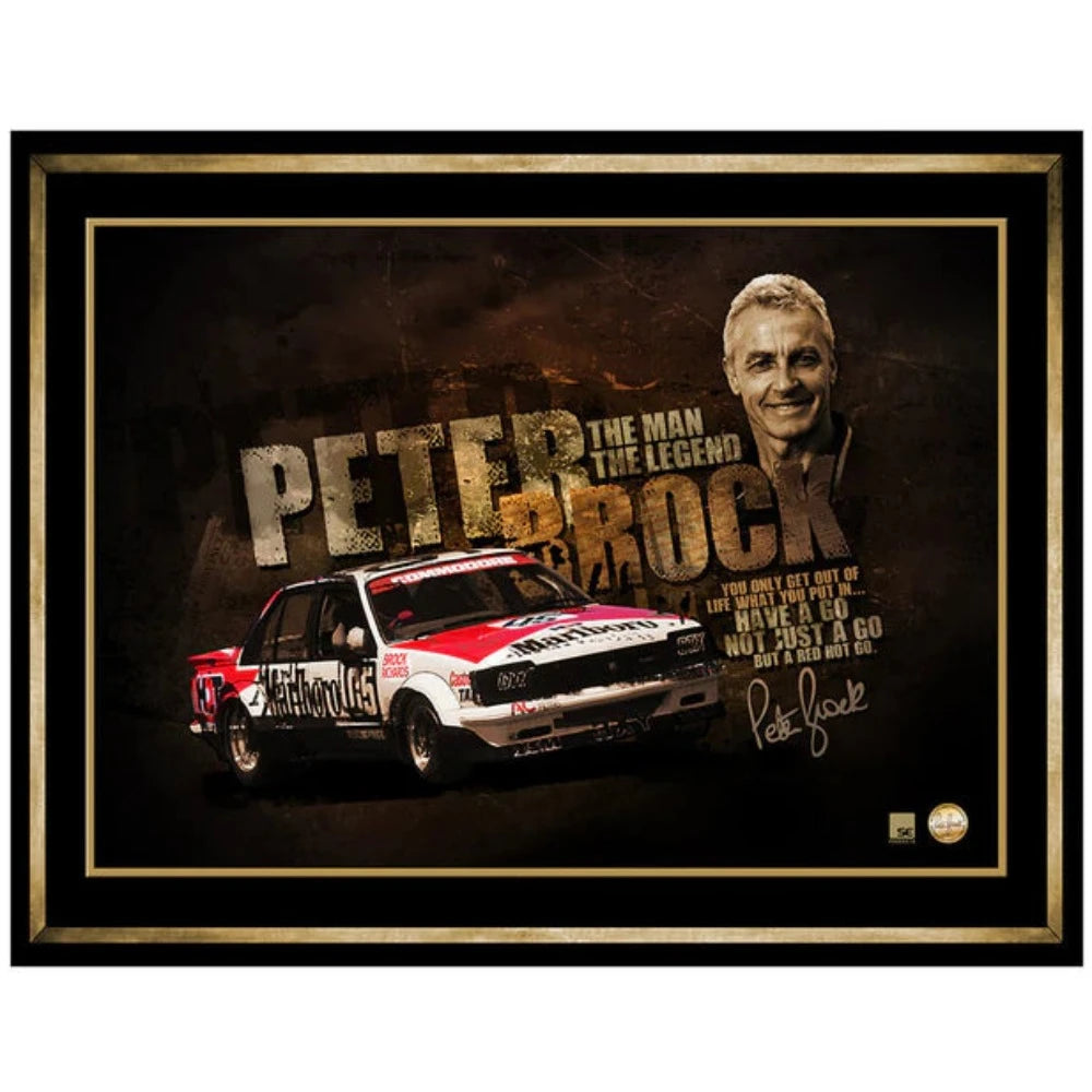 Peter Brock The Man the Legend Print Framed