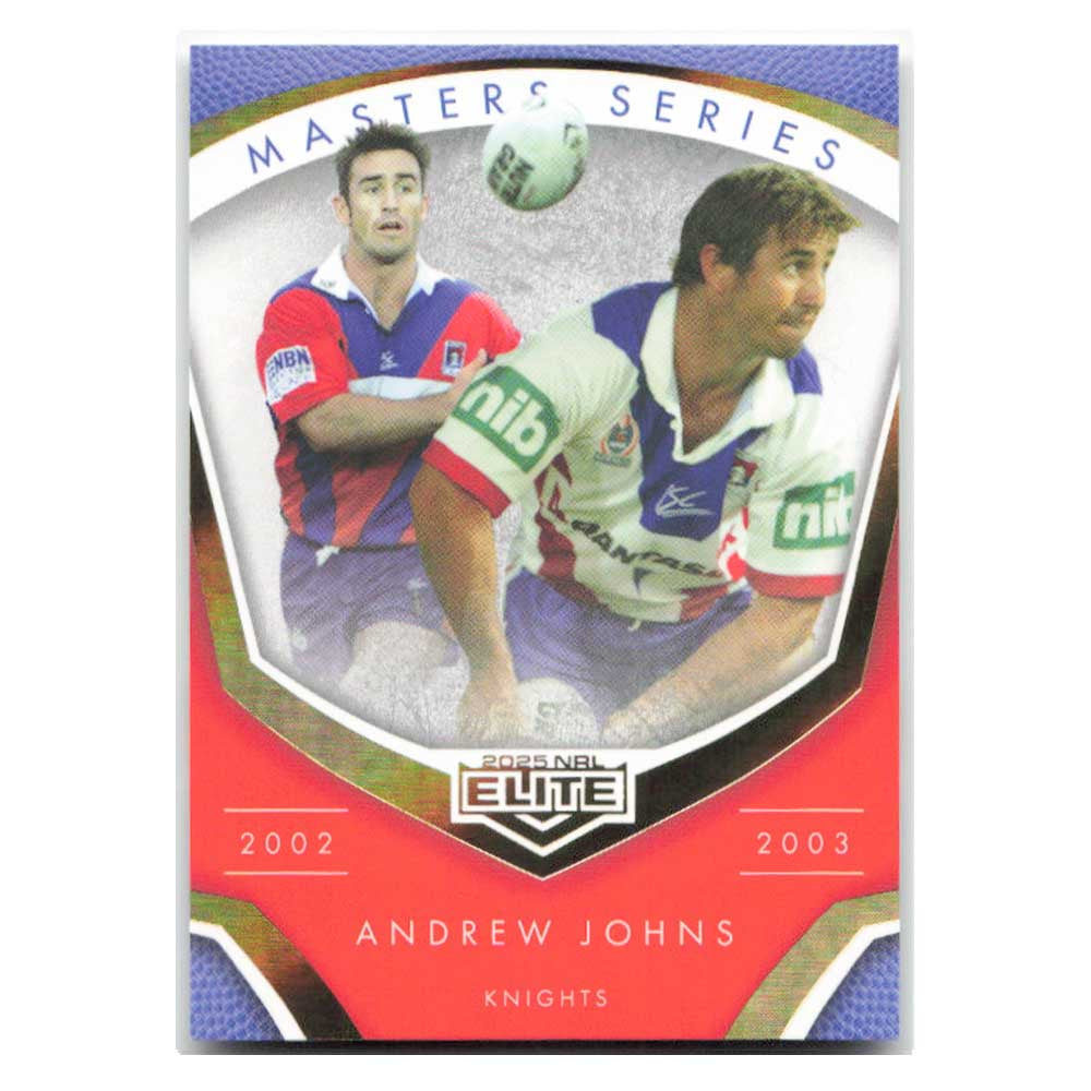 Andrew Johns 2002-2003 Masters Series Knights MS04/15 2025 NRL Elite Trading Card