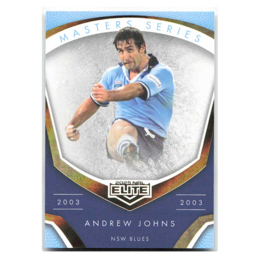 Andrew Johns 2003-2003 Masters Series Blues MS10/15 2025 NRL Elite Trading Card