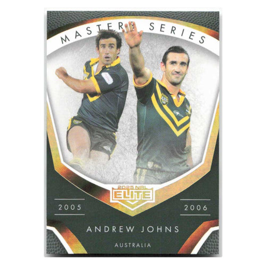 Andrew Johns 2005-2006 Masters Series Kangaroos MS15/15 2025 NRL Elite Trading Card