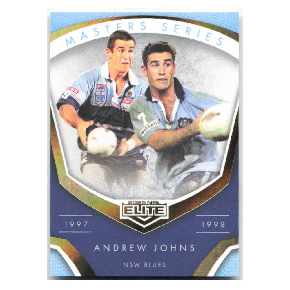 Andrew Johns 1997-1998 Masters Series Blues MS07/15 2025 NRL Elite Trading Card