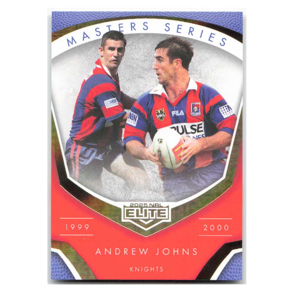 Andrew Johns 1999-2000 Masters Series Knights MS02/15 2025 NRL Elite Trading Card