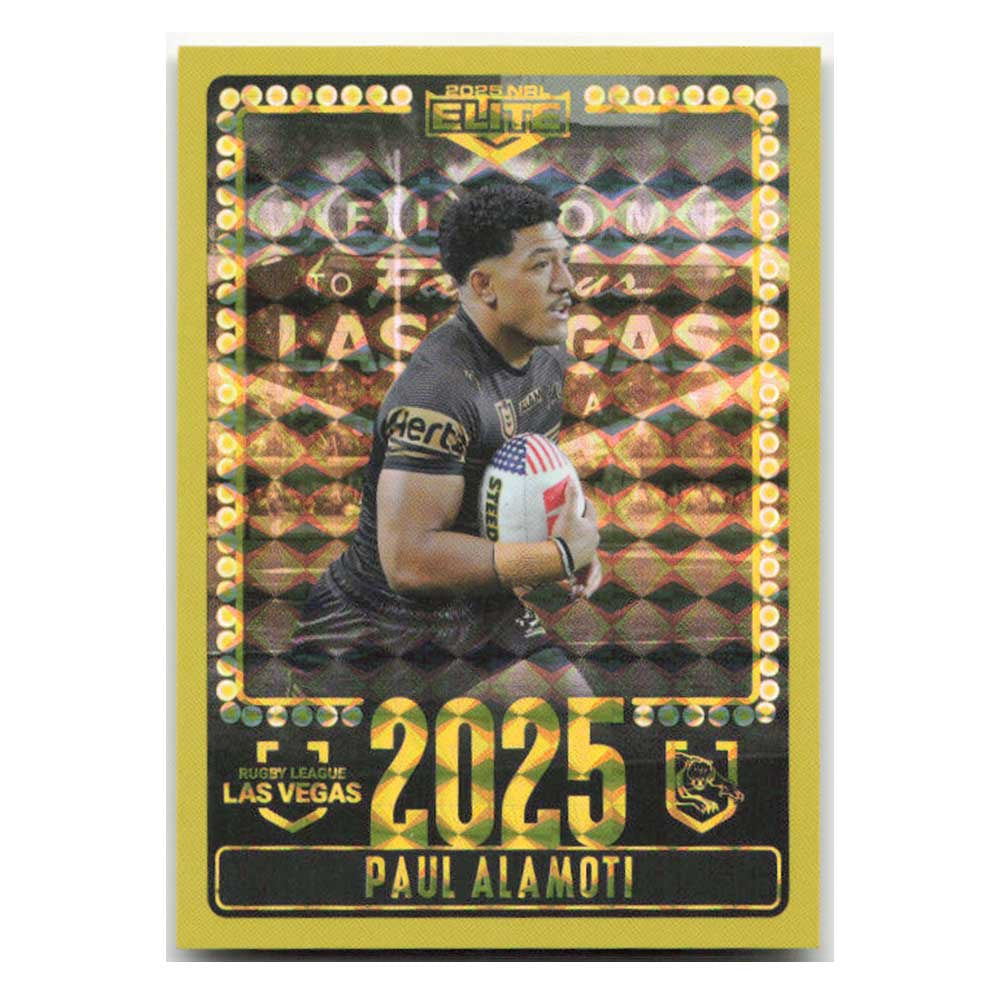 Paul Alamoti 2025 Las Vegas Panthers V13/30 2025 NRL Elite Trading Card