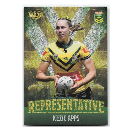 Kezie Apps Representative Jillaroos REP02/48 2025 NRL Elite Trading Card