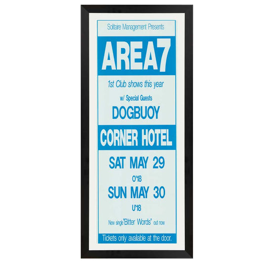 Area 7 - Corner Hotel Vintage Daybill Poster Framed