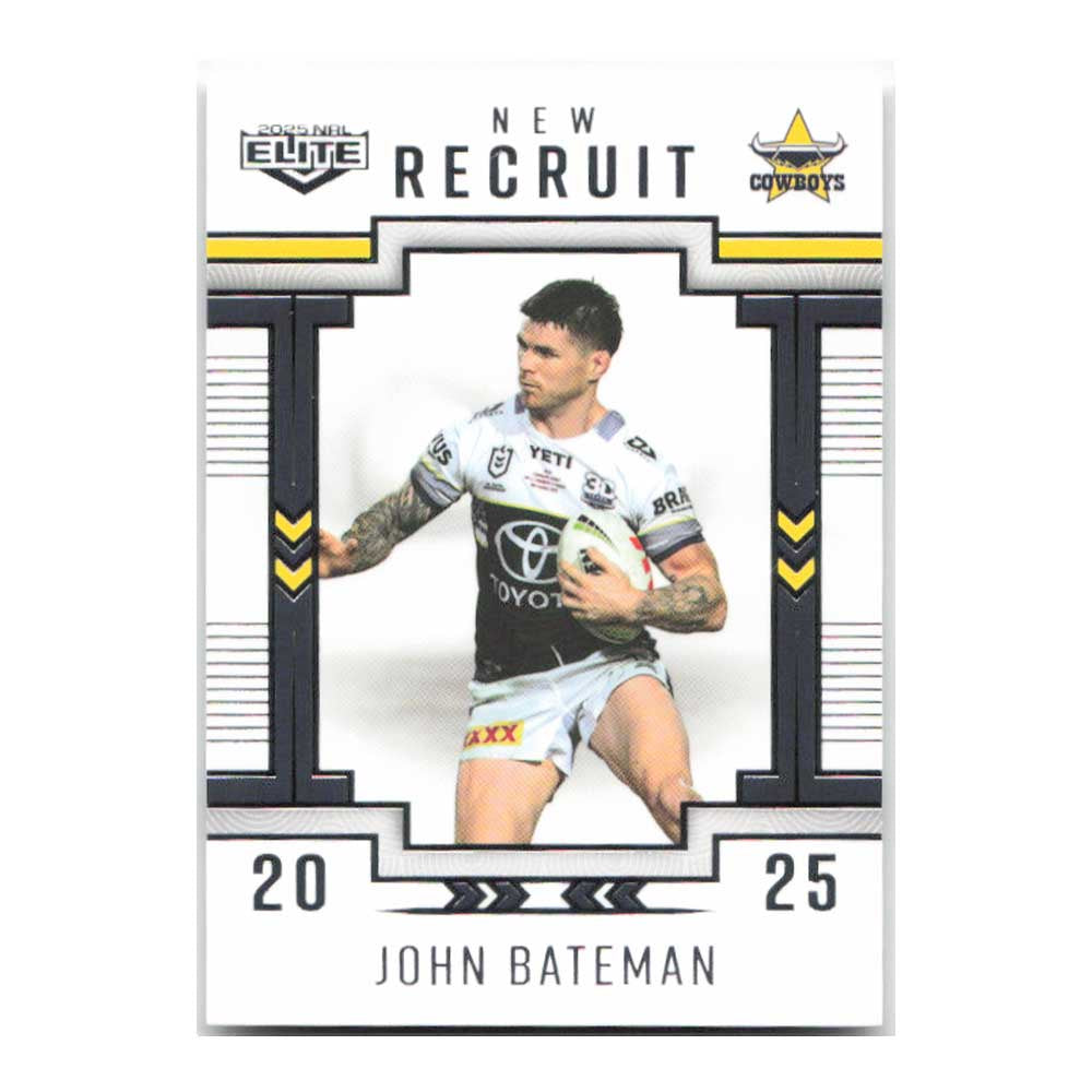 John Batman New Recruit Cowboys NR19/38 2025 NRL Elite Trading Card