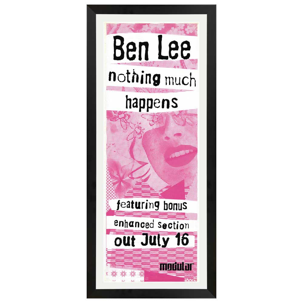 Ben Lee - Nothing Much Happens Vintage Daybill Poster Framed