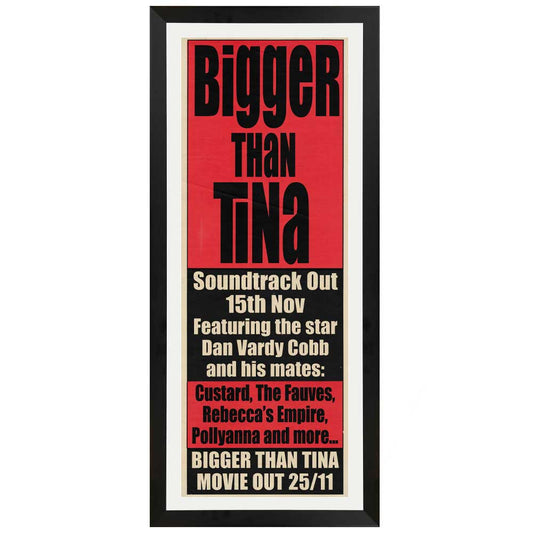 Bigger Than Tina - Soundtrack Vintage Daybill Poster Framed