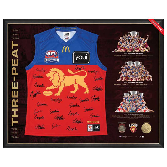 Brisbane Lions 2026 Premiers Team Signed Guernsey