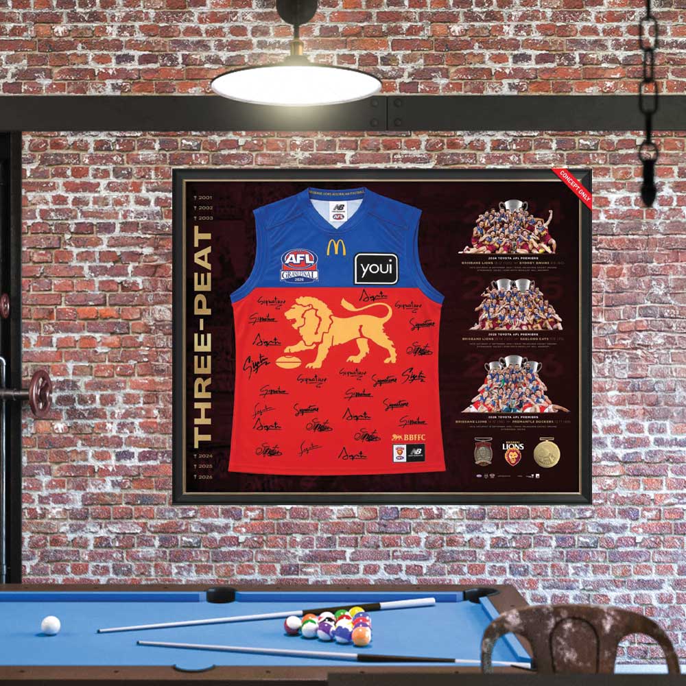 Brisbane Lions 2026 Premiers Team Signed Guernsey