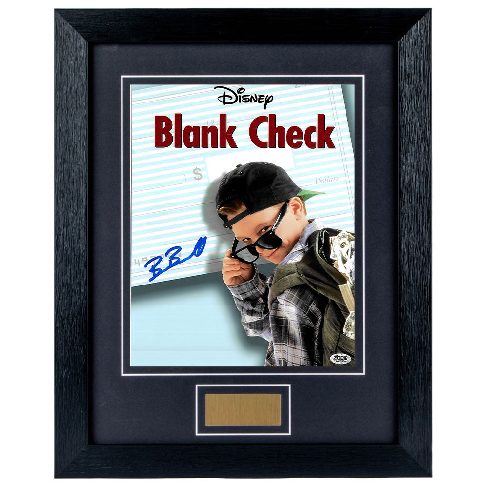 Brian Bonsall Personally Signed Blank Check 8 x 10 Photograph Framed