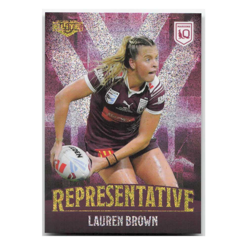 Lauren Brown Representative Maroons REP29/48 2025 NRL Elite Trading Card