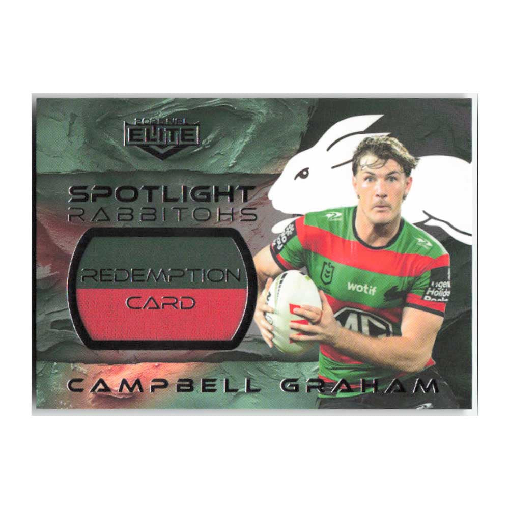 Campbell Graham Spotlight Redemption Card Rabbitohs S07/08 #041/102 2025 NRL Elite Trading Card