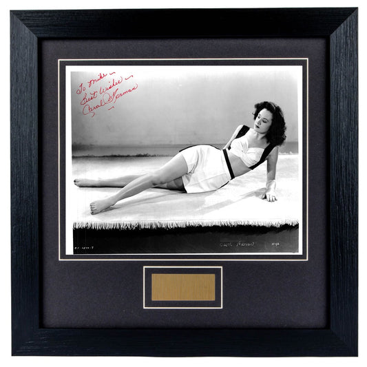 Carol Forman Personally Signed The Black Widow Personalised 8 x 10 Photograph Framed