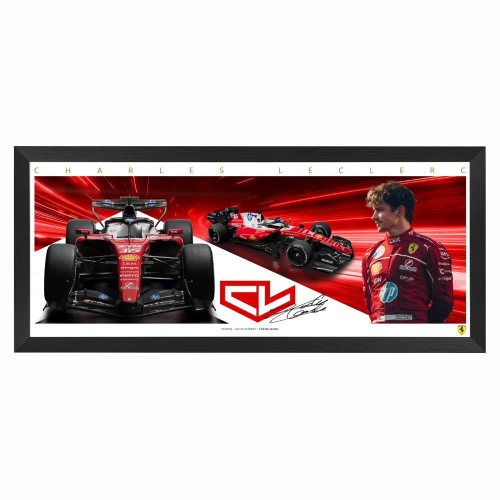 Charles Leclerc 2026 Ferrari F1 Mini Wings Framed Print