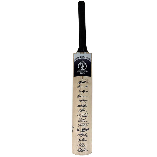 Cricket – 2019 ICC Cricket World Cup New Zealand Team Signed Bat