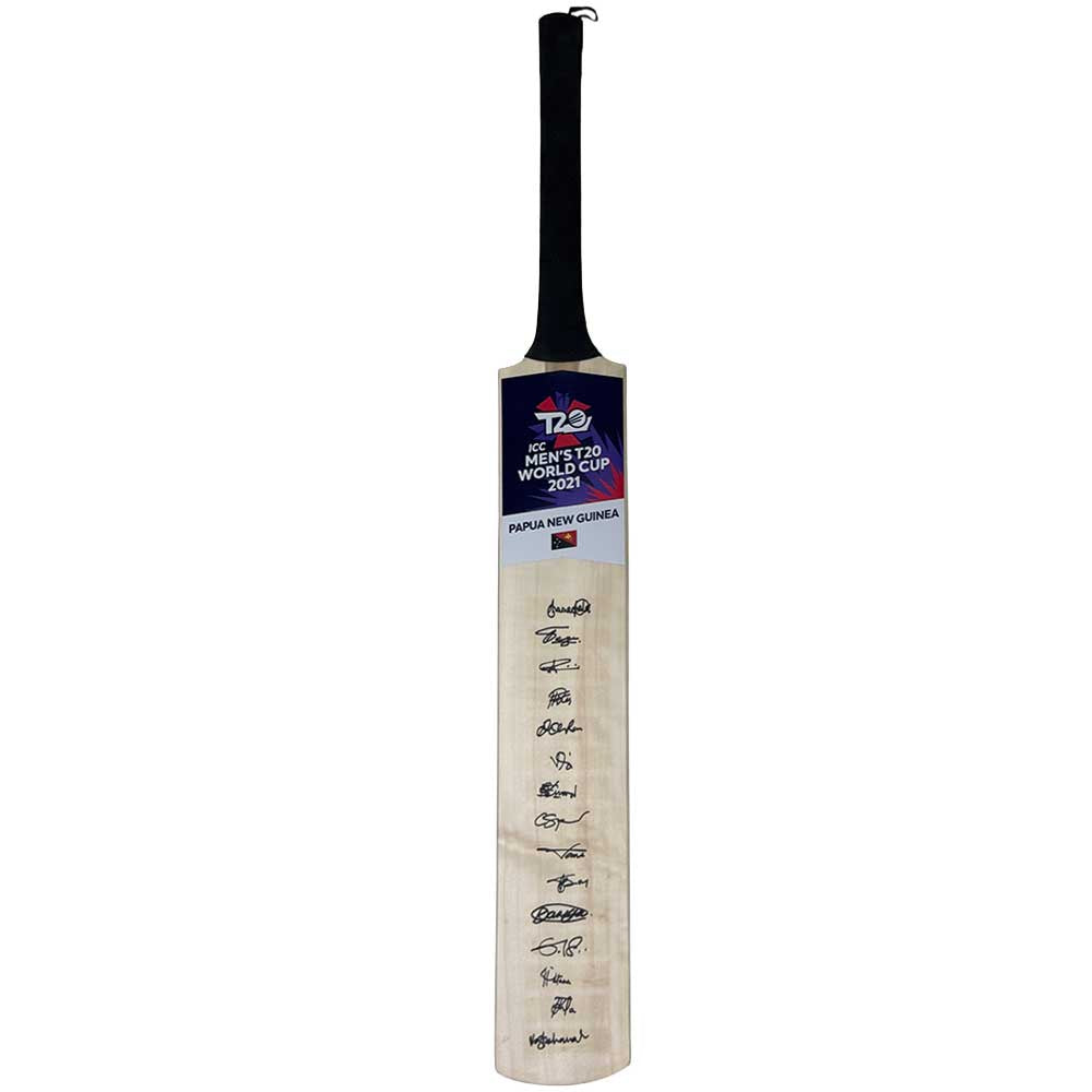 Cricket – 2021 ICC T20 Cricket World Cup Papua New Guinea Team Signed Bat