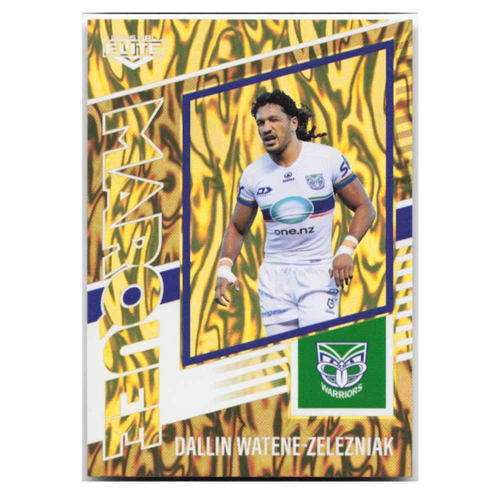 Dallin Watene-Zelezniak Marquee Gold Warriors MG41/44 #05/93 2025 NRL Elite Trading Card