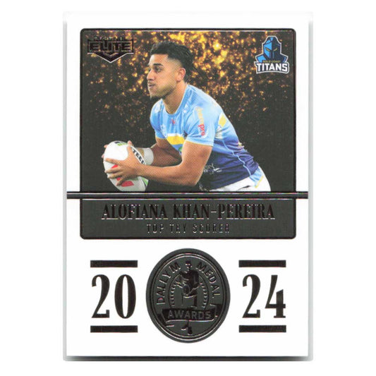 Alofiana Khan-Pereira 2024 Daly M Medal Titans DM16/36 2025 NRL Elite Trading Card