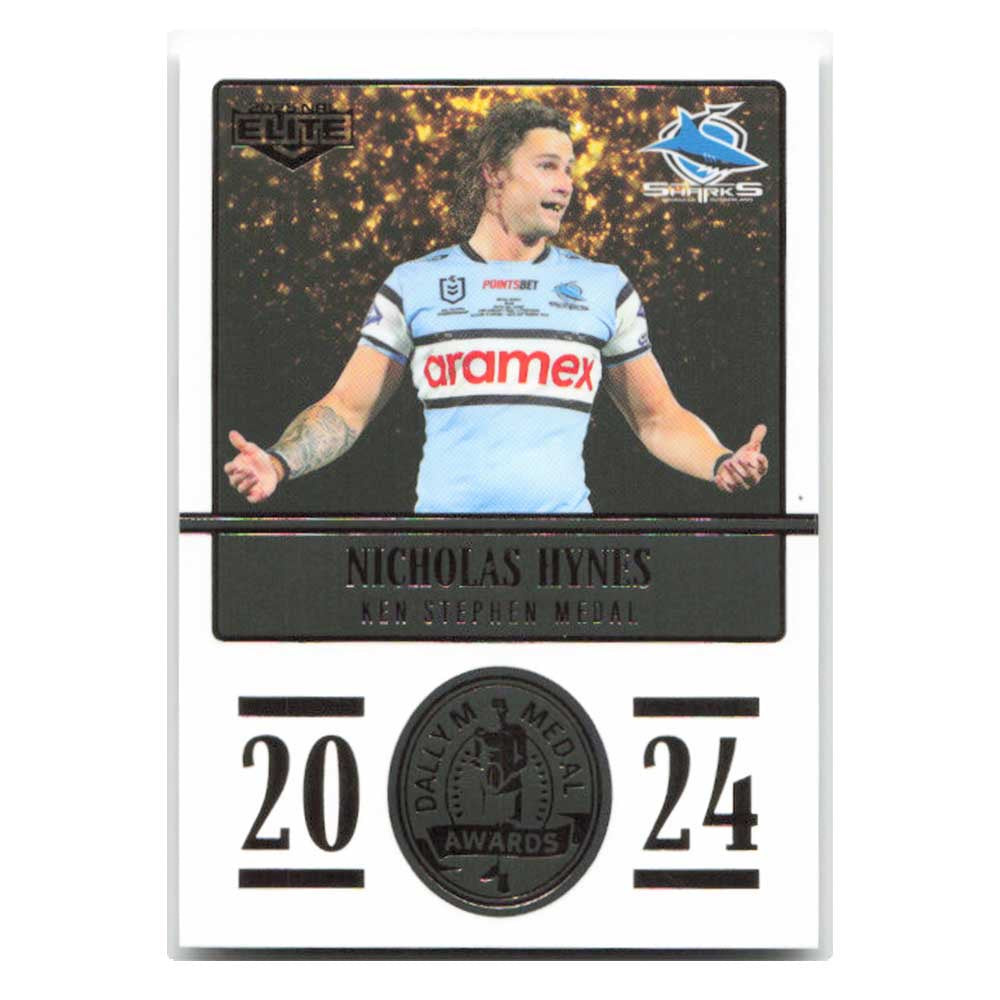 Nicholas Hynes 2024 Daly M Medal Sharks DM18/36 2025 NRL Elite Trading Card