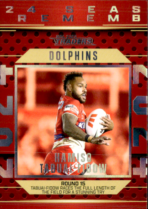 Hamiso Tabuai-Fidow Dolphins Season To Remember 2025 NRL Traders Trading Card SR 14/51