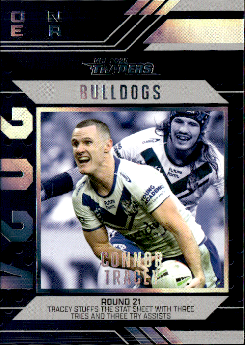 Connor Tracey Bulldogs Season To Remember 2025 NRL Traders Trading Card SR 09/51