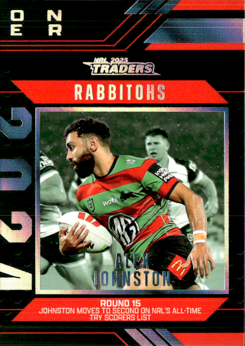 Alex Johnston Rabbitohs Season To Remember 2025 NRL Traders Trading Card SR 39/51