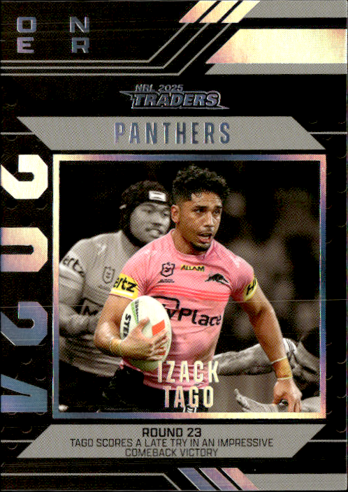 Izack Tago Panthers Season To Remember 2025 NRL Traders Trading Card SR 36/51