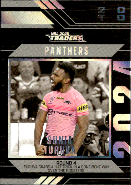 Sunia Turuva Panthers Season To Remember 2025 NRL Traders Trading Card SR 34/51