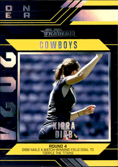Kirra Dibb Cowboys Season To Remember 2025 NRL Traders Trading Card SR 30/51