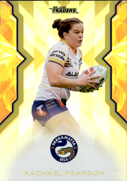 Rachael Pearson Eels Womens Gold Parallel #148/197 2025 NRL Traders Trading Card WG49/70