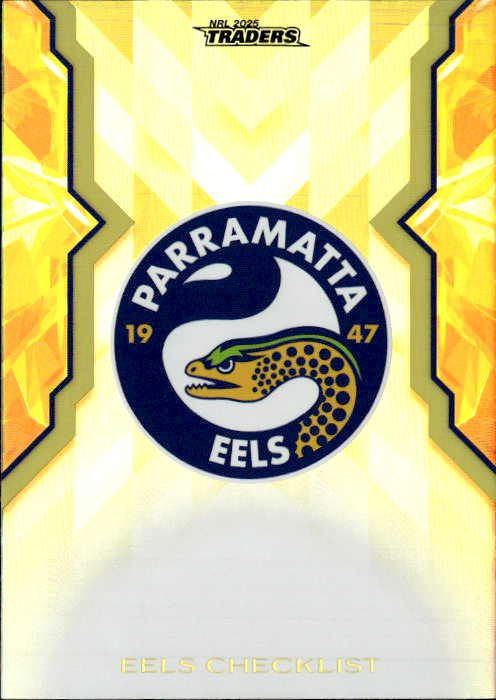 Eels Checklist  Womens Gold Parallel #156/197 2025 NRL Traders Trading Card WG43/70