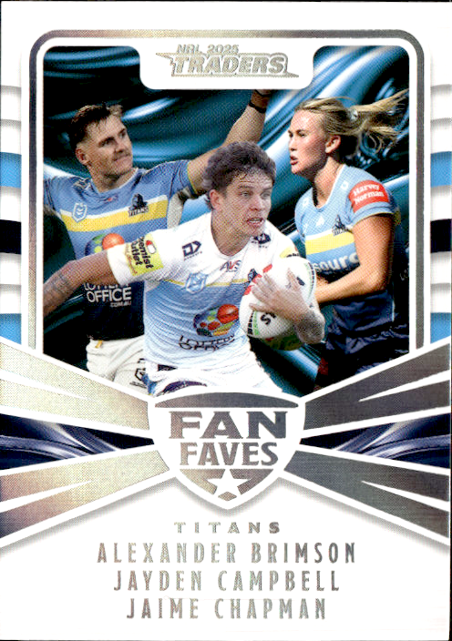 Sharks Fan Faves Teams 2025 NRL Traders Trading Card FFT 04/17