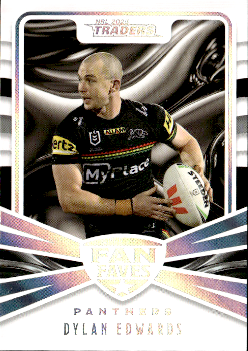 Dylan Edwards Panthers Fan Faves 2025 NRL Traders Trading Card FF 35/51