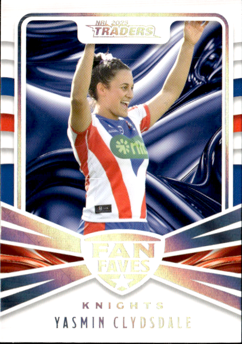 Yasmin Clydsdale Knights Fan Faves 2025 NRL Traders Trading Card FF 27/51
