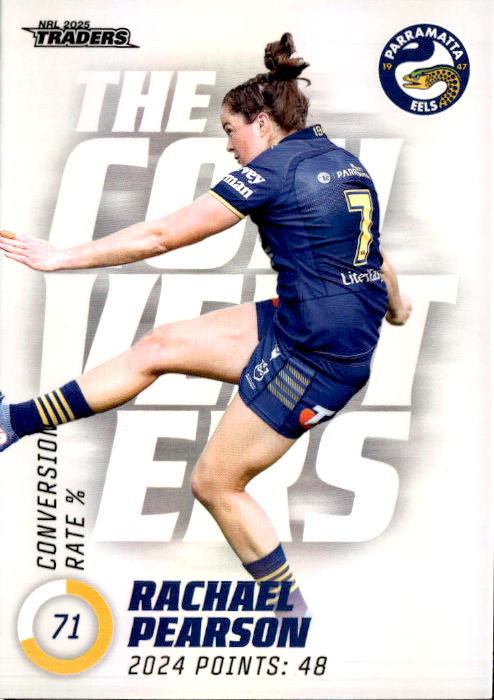 Rachael Pearson Eels The Converters 2025 NRL Traders Trading Card TC 24/27