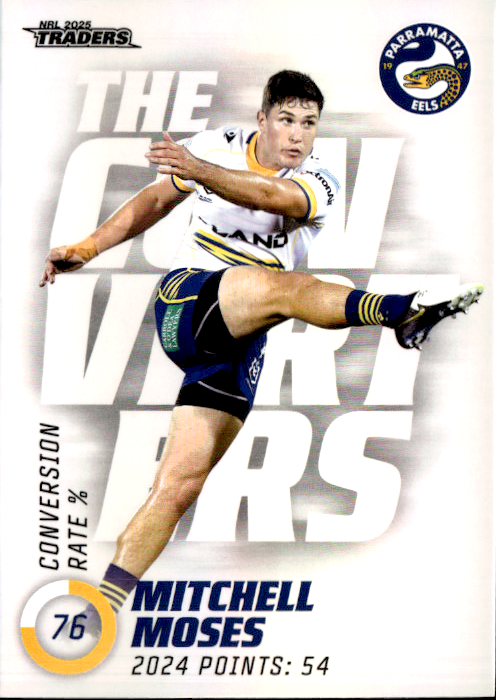 Mitchell Moses Eels The Converters 2025 NRL Traders Trading Card TC 11/27