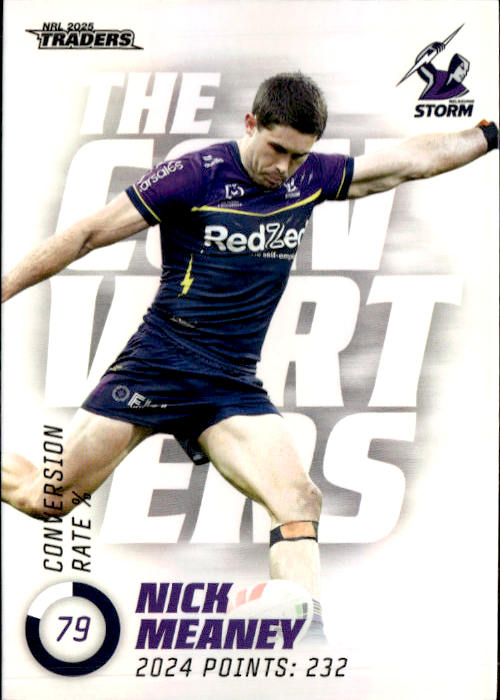 Nick Meaney Storm The Converters 2025 NRL Traders Trading Card TC 08/27