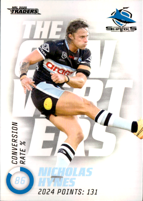 Nicholas Hynes Sharks The Converters 2025 NRL Traders Trading Card TC 04/27