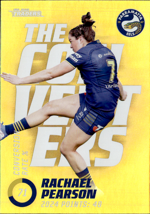 Rachael Pearson Eels The Converters Gold 2025 NRL Traders Trading Card TCP 24/27