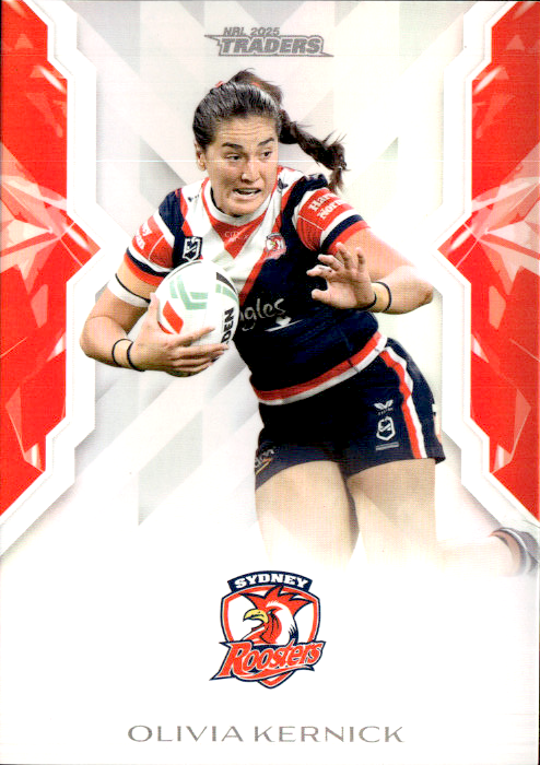 Olivia Kernick Roosters NRL Women 2025 NRL Traders Trading Card W 62/70