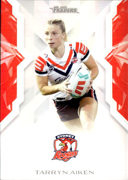 Tarryn Aiken Roosters NRL Women 2025 NRL Traders Trading Card W 58/70