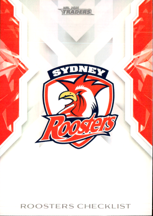 Roosters Checklist  NRL Women 2025 NRL Traders Trading Card W 57/70